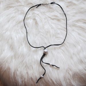 black pearl necklace